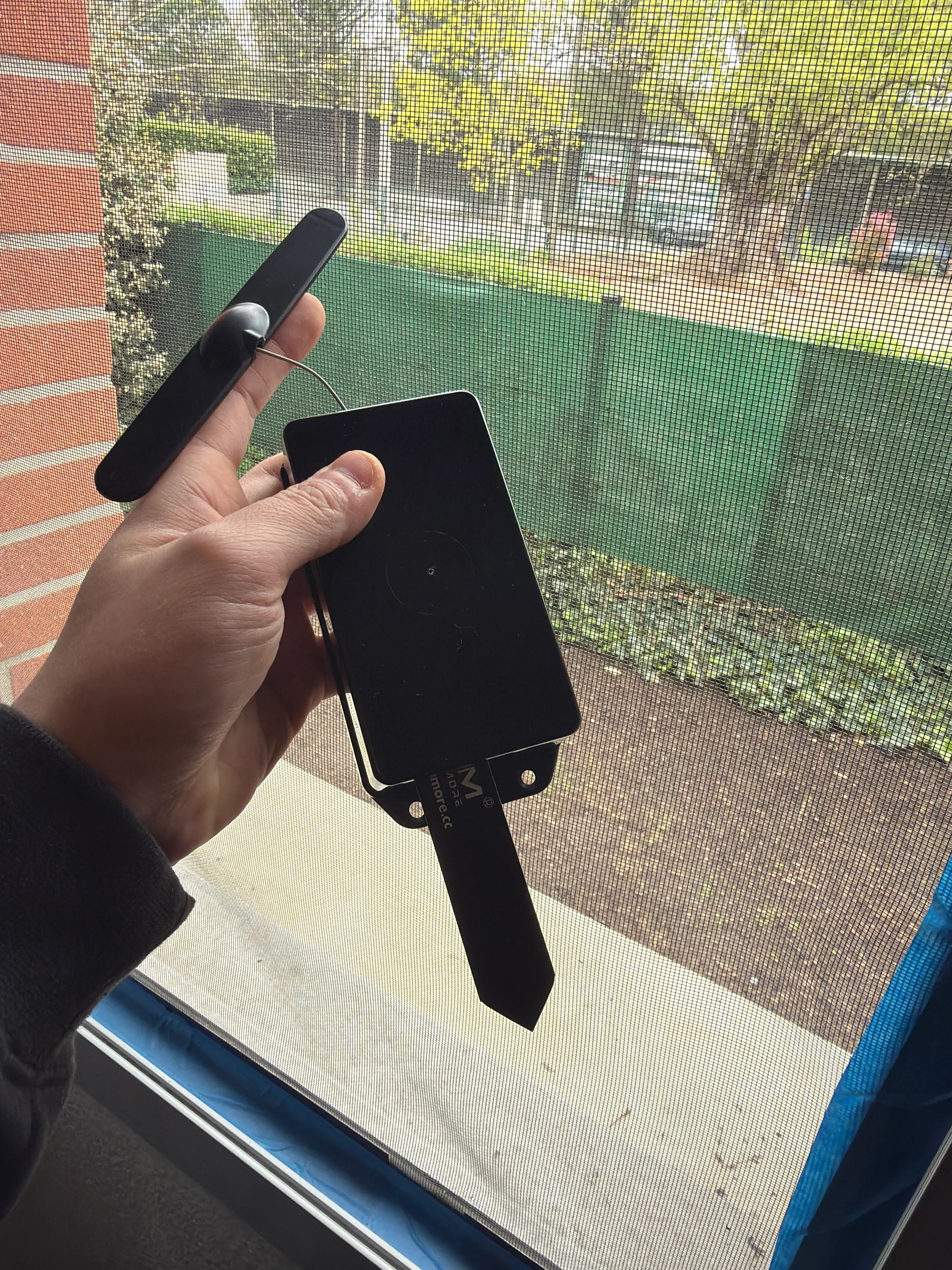 Le capteur dans son boitier imprime 3D